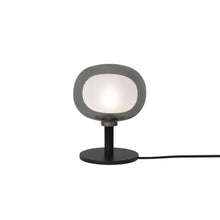 Load image into Gallery viewer, Nabila Table Lamp in Black Chrome/Smoked Glass (7.9-Inch).