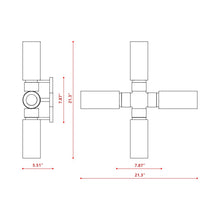 Load image into Gallery viewer, Osman Ceiling / Wall Light - line drawing.