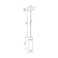 Load image into Gallery viewer, Osman Pendant Light - line drawing.