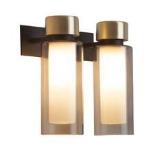 Load image into Gallery viewer, Osman Recessed Wall Light in Black Chrome (Smoked Glass/2-Light).