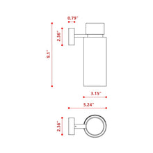 Load image into Gallery viewer, Osman Wall Light - line drawing.