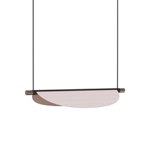 Load image into Gallery viewer, Thula LED Pendant Light in Satin Nickel (Beige Leather/26.38-Inch).