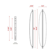 Load image into Gallery viewer, Thula LED Wall Light - line drawing.