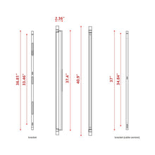 Load image into Gallery viewer, Thula Orientable LED Wall Light - line drawing.