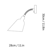 Load image into Gallery viewer, Bellevue AJ9 Wall Light - line drawing.
