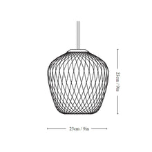 Load image into Gallery viewer, Blown Pendant Light - line drawing.
