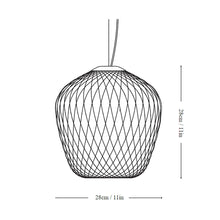 Load image into Gallery viewer, Blown Pendant Light - line drawing.