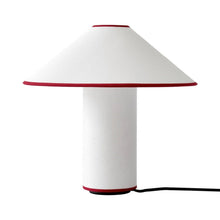 Load image into Gallery viewer, Colette Table Lamp in White/Merlot.