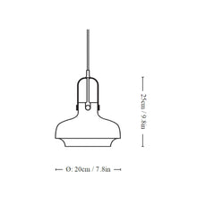 Load image into Gallery viewer, Copenhagen SC Pendant Light - line drawing.