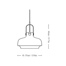 Load image into Gallery viewer, Copenhagen SC Pendant Light - line drawing.