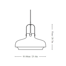 Load image into Gallery viewer, Copenhagen SC Pendant Light - line drawing.