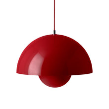 Load image into Gallery viewer, Flowerpot VP Pendant Light in Vermilion Red (14.6-Inch).