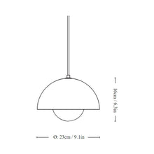 Load image into Gallery viewer, Flowerpot VP Pendant Light - line drawing.
