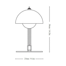 Load image into Gallery viewer, Flowerpot VP4 Table Lamp - line drawing.
