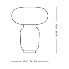 Load image into Gallery viewer, Formaki JH18 Table Lamp - line drawing.