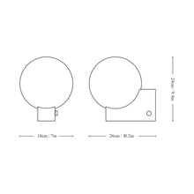 Load image into Gallery viewer, Journey SHY1 LED Table Lamp - line drawing.