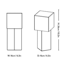 Load image into Gallery viewer, Pivot ATD7 Portable Table Lamp - line drawing.