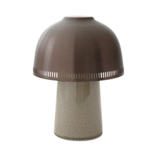Load image into Gallery viewer, Raku SH8 Portable Table Lamp in Beige Grey/Bronzed.