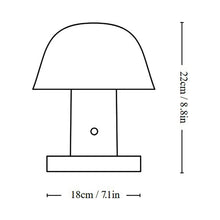 Load image into Gallery viewer, Setago JH27 Portable Table Lamp - line drawing.