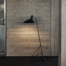 Load image into Gallery viewer, Tripod HM8 Floor Lamp in living room.