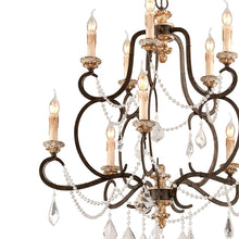 Load image into Gallery viewer, Bordeaux Chandelier in Detail.