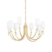 Load image into Gallery viewer, Gustine Chandelier in Vintage Gold Leaf (Large).