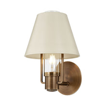 Load image into Gallery viewer, Kindle Wall Light in Patina Brass.