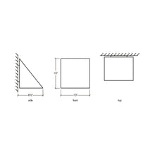 Load image into Gallery viewer, Fortis 1839 Outdoor LED Wall Light - line drawing.
