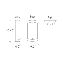 Load image into Gallery viewer, Luz Azul Outdoor Wall Light - line drawing.