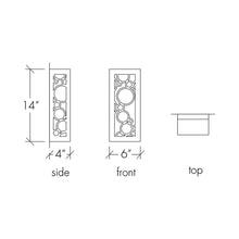 Load image into Gallery viewer, Modelli Outdoor LED Wall Light - line drawing.