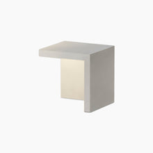 Load image into Gallery viewer, Empty Outdoor LED Floor Lamp in Lacquered Concrete Grey (9.75-Inch).