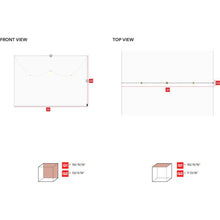 Load image into Gallery viewer, Plusminus LED Pendant Light - line drawing.