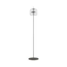 Load image into Gallery viewer, Jube LED Floor Lamp in Matt Black/Crystal Transparent.