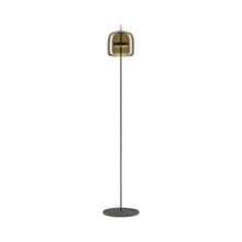 Load image into Gallery viewer, Jube LED Floor Lamp in Matt Black/Burned Earth Transparent.