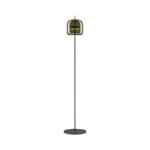 Load image into Gallery viewer, Jube LED Floor Lamp in Matt Black/Old Green Transparent.