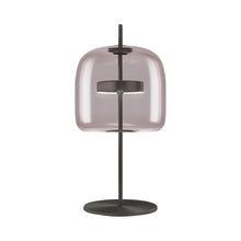 Load image into Gallery viewer, Jube LED Table Lamp in Light Amethyst Transparent/Matt Black(Medium).