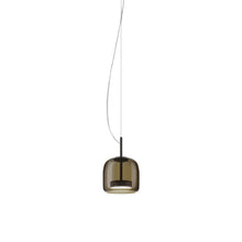 Load image into Gallery viewer, Jube S LED Pendant Light in Matt Black/Burned Earth Transparent.