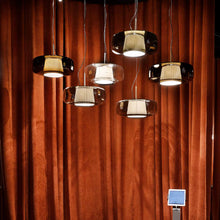 Load image into Gallery viewer, Plisse' LED Pendant Light in Detail.