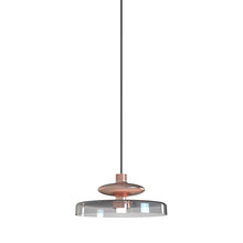 Load image into Gallery viewer, Tread LED Pendant Light in Matt Copper/Smoky.