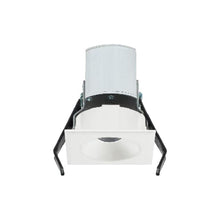 Load image into Gallery viewer, ENTRA Niche 2-Inch Square LED Fixed Downlight Recessed Housing in White.
