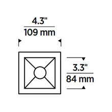 Load image into Gallery viewer, Entra CL 3-Inch LED Downlight Trim/Module - line drawing.