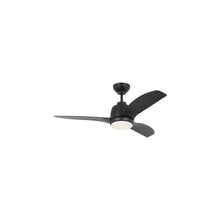 Load image into Gallery viewer, Avila Coastal Outdoor LED Ceiling Fan in Midnight Black (44-Inch).