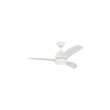 Load image into Gallery viewer, Avila Coastal Outdoor LED Ceiling Fan in Matte White (44-Inch).