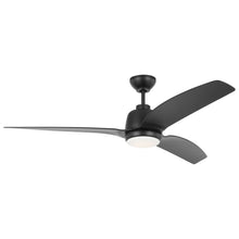 Load image into Gallery viewer, Avila Coastal Outdoor LED Ceiling Fan in Midnight Black (60-Inch).