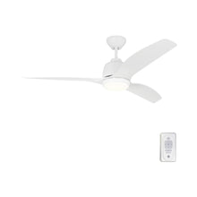 Load image into Gallery viewer, Avila Coastal Outdoor LED Ceiling Fan in Detail.