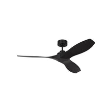 Load image into Gallery viewer, Collins Coastal Outdoor Ceiling Fan in Midnight Black (52-Inch).