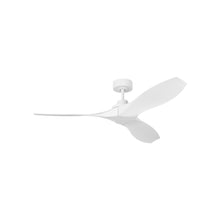 Load image into Gallery viewer, Collins Coastal Outdoor Ceiling Fan in Matte White (52-Inch).