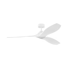 Load image into Gallery viewer, Collins Coastal Outdoor Ceiling Fan in Matte White (60-Inch).