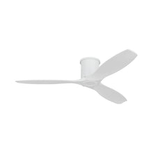 Load image into Gallery viewer, Collins Smart Hugger Outdoor Ceiling Fan in Matte White/Matte White.