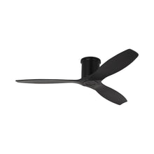 Load image into Gallery viewer, Collins Smart Hugger Outdoor Ceiling Fan in Midnight Black/Midnight Black.